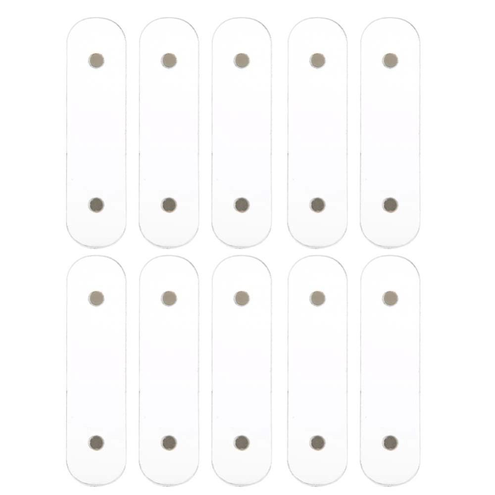 

10PCS Acrylic Magnetic Nail Holder Magnetic Acrylic Display Board Nail Color Chart Display