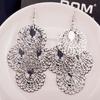 [Fashion Trendy Metal Fringe Long Drop Earrings Exaggerated Elegant Ear Hooks Earrings]