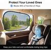 4 PCS Car Window Shades, 20.07 x 12.2 Inches Side Window Sunshade Mesh, Foldable Storage Privacy Protector, Keep Vehicle Cool, Universal for Most