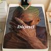 1PC Frank Ocean Print Flannel Blanket, High Quality Comfortable for All Seasons, Home Decor, Warmth and Comfort, Perfect for Christmas Gifts