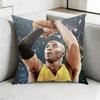 Kobe BBryant BBasketball Legend Square DoubleSided printed Pillow Case Bedroom Bedside Pillow Sofa Cushion Cover Gift