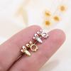 S925 Silver Rabbit Carrot Stud Earrings Screw Back Cartilage Piercing Hypoallergenic Sleep Friendly Jewelry For Women