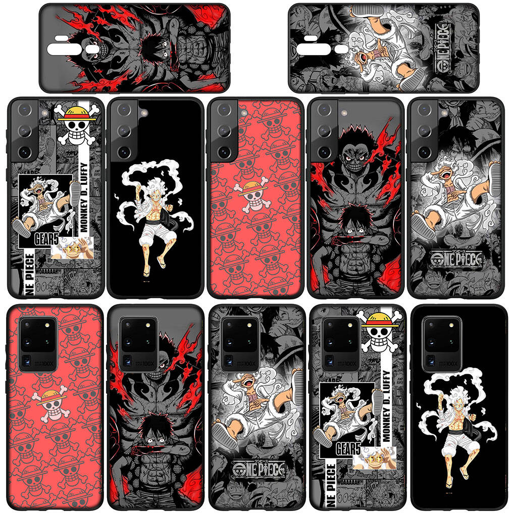 Für Samsung Galaxy S25 S24 S23 iPhone 17 16 15 Xiaomi Redmi Note 14 13 12 11 Plus Pro Max XR A57 Handyhülle Anime Luffy Gear 5 One Piece OPPO Huawei