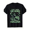 Men'S Funny I Love Her Fishing T-Shirt - 100% Cotton Vintage Crew Neck Tee with Humorous Fish & Couples Fishing Rods Design - Big & Tall Sizes,