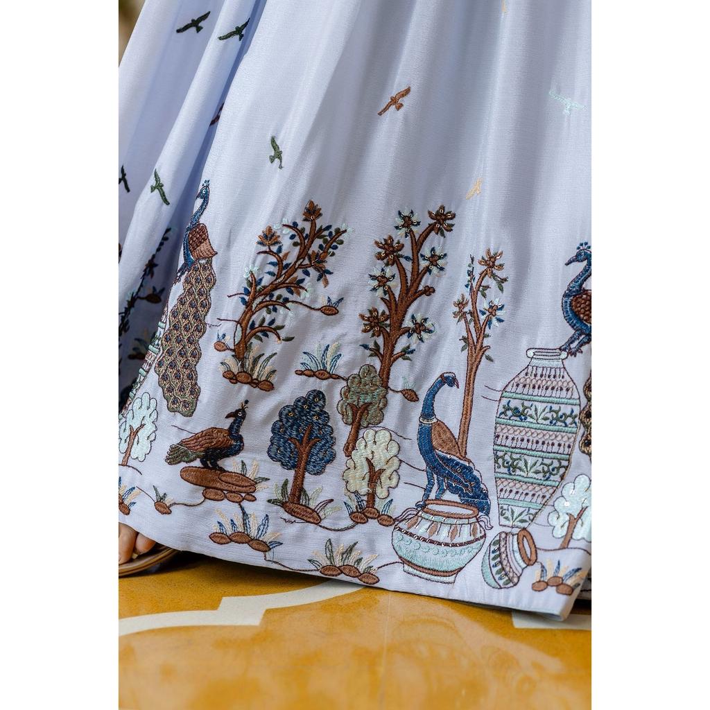 Bellissimo completo Anarkali Paksiatni Abito da Festa Matrimonio con Set Dupatta Abito