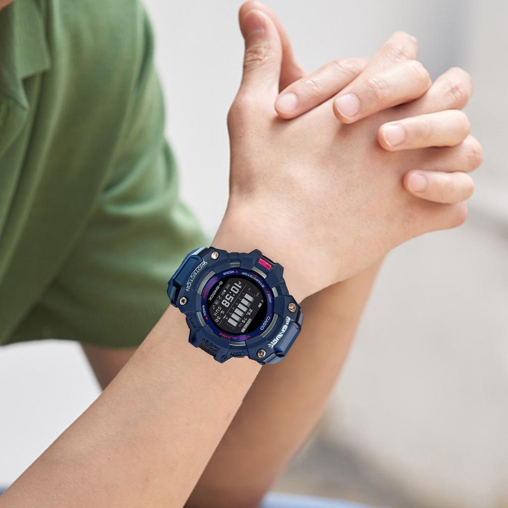 Casio G-Shock Series Fashion Outdoor Bluetooth Smart LCD Display Sports Waterproof Quartz Watch Men Watches Black GBD-100-2PRD