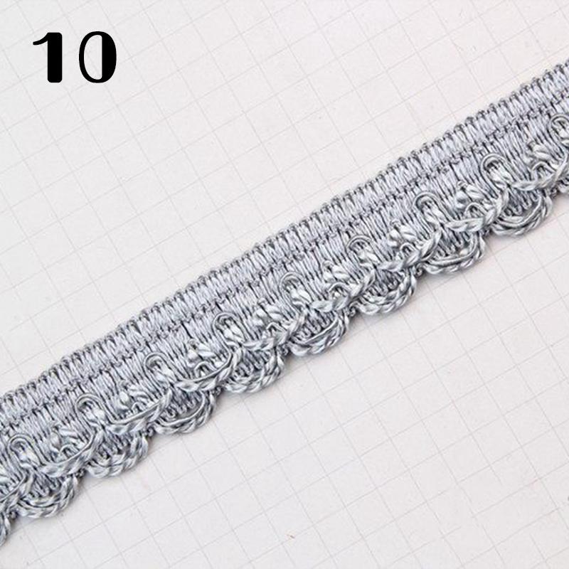 16.5 Meter 2.5cm Braid Lace Trim Edge Curtain Sofa Clothes Decor Lace Ribbon Polyester Furniture Upholstery DIY Crafts
