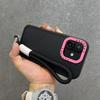 Fashion Lens Collision Color Wrist Strap Cases for iPhone 17 16 15 14 13 12 11 Pro Max Plus 17 Air Matte Silicone Lanyard Cover