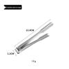 Thickened Stainless Steel Ice and Sugar Cube Tongs for Bar and Kitchen