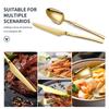 12/24/36pcs Stainless Steel Tableware Set, Including Knife and Fork, Luxurious Gold Waist, Suitable for Holiday Restaurants.
