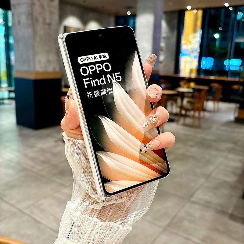 For OPPO Find N5 Case Transparent Slim Magnetic wireless charging Protective Back Cover For OPPO Find N5 N 5 Phone Shell Housing
