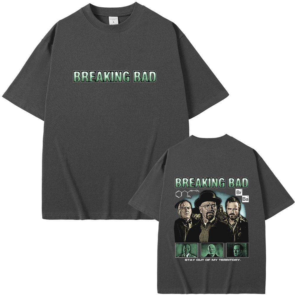 Heisenberg TV Breaking Bad Stay Out of My Territory Tshirt Better Call Saul T Shirts Summer Unisex Women Fashion Oversized Tshirt