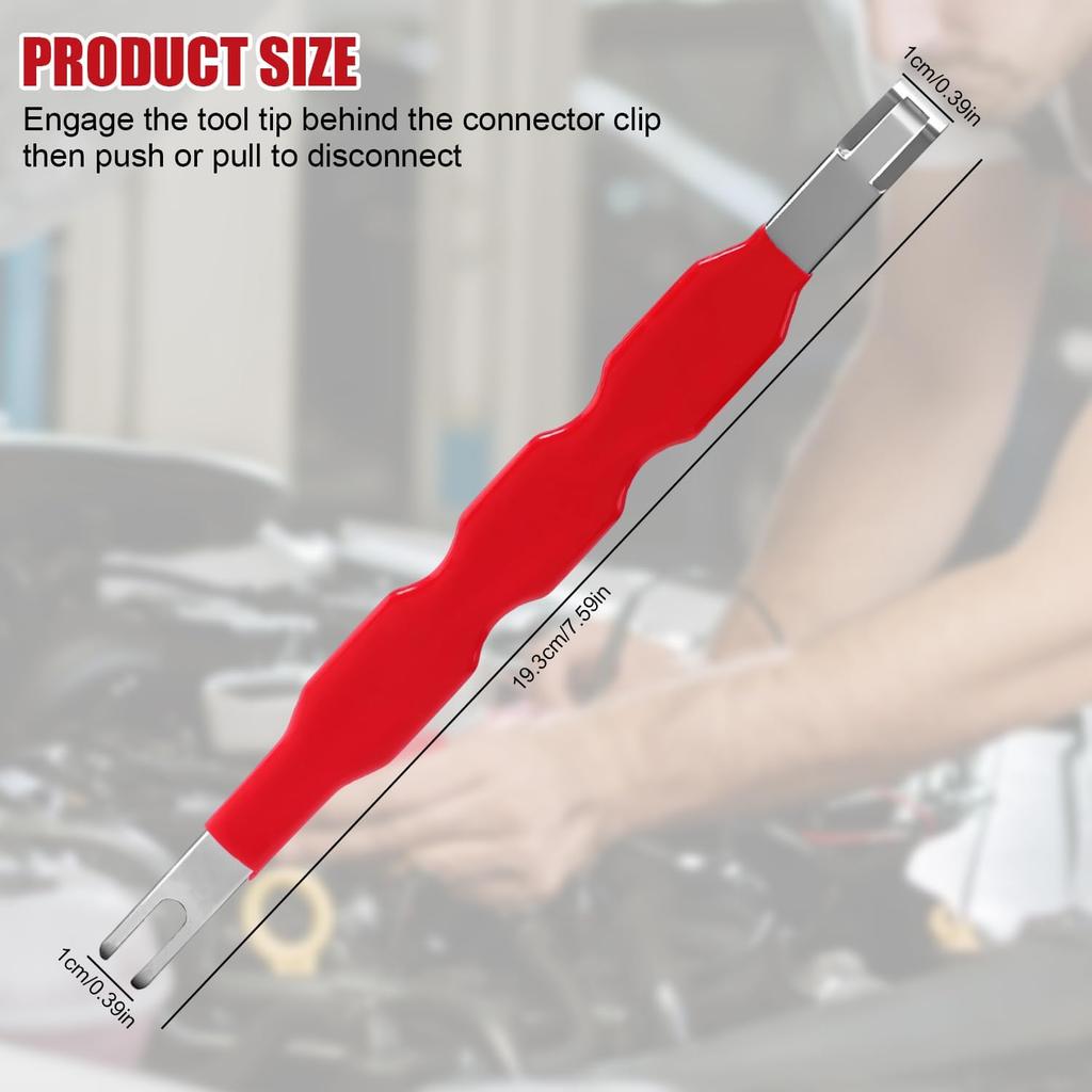 2PCS Automotive Electrical Terminal Connector Separator Removal Tool, Universal Plug Connector Remover for Cars, Multifunction Electrical Disconnect
