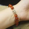 10mm Golden Sea Willow Buddhist Bead Bracelet Star Moon Gourd Fashion Hand Ornament Gift