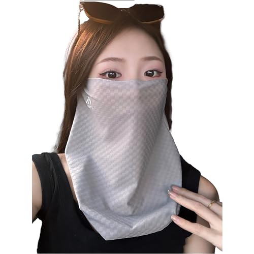 

[VEVE&MIKI] Маска для лица, ощущение прохлады, защита от ультрафиолета, с защитой ушей, защита шеи, впитывает пот, быстросохнущая, дышащая, многократного использования, защита от солнечных ожогов