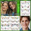 Sports Theme Tattoo Sticker Football Game Fans Luminous Temporary Tattoo Stickers Waterproof Party Makeup Face Stickers