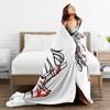 Warm BlanketsGirls Boys Camping Mirai Nikki Gasai Yuno Bedding Throws  Flannel Bedspread For Couch Bed Fashion Sofa Bed Cover