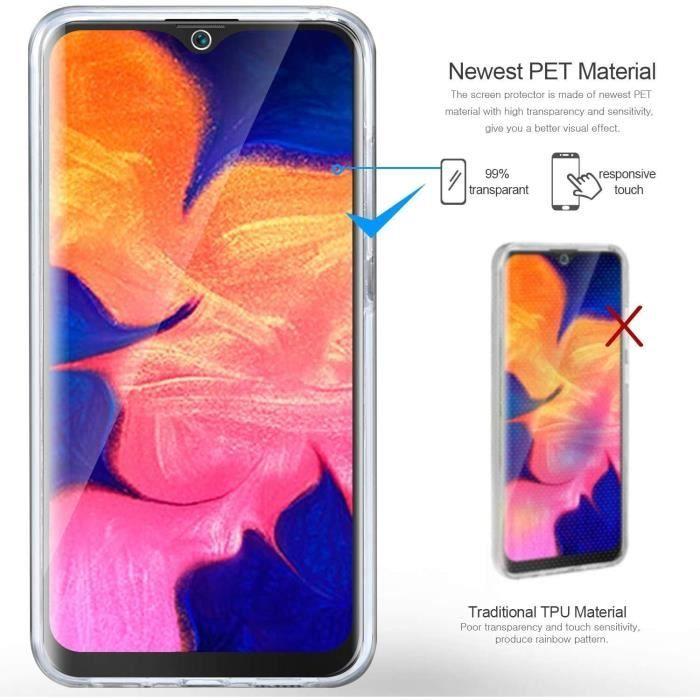 Coque Gel pour Samsung Galaxy A52 5G, 360 Degres Protection Integral Anti Choc, Full Body Transparente Ultra-Mince Silicone Coque