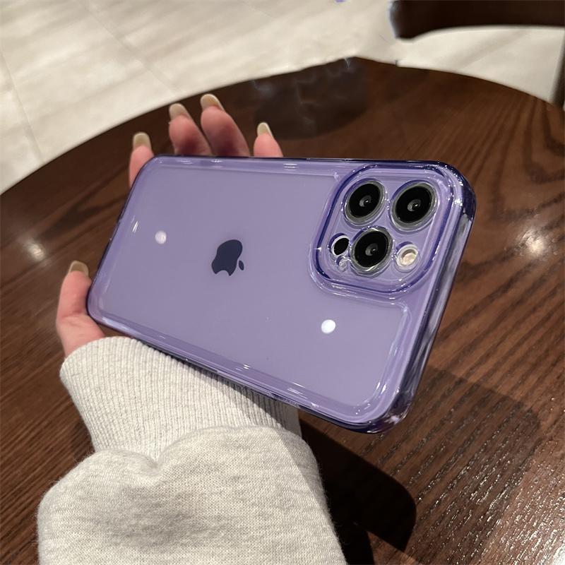 Anti-Knock Transparent Case for iPhone 15 14 Pro Max 13 12 11 X Xs Max XR 7 8 Plus SE 2020 2022 SE2 SE3 Soft Clear TPU Phone Back Cover Cases