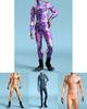 Halloween Tight Fit 3d Mechanical Print Adult Cosplay Jumpsuit For Role Play
