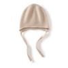 Autumn and Winter New% Pure Cashmere Hat Women's Fashion Lace-up Big Head Circumference Versatile Wool Knitted Ear Hat Tide