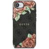 Etui Guess 4G Flowers Print Magsafe Do   Iphone 16E Czarny