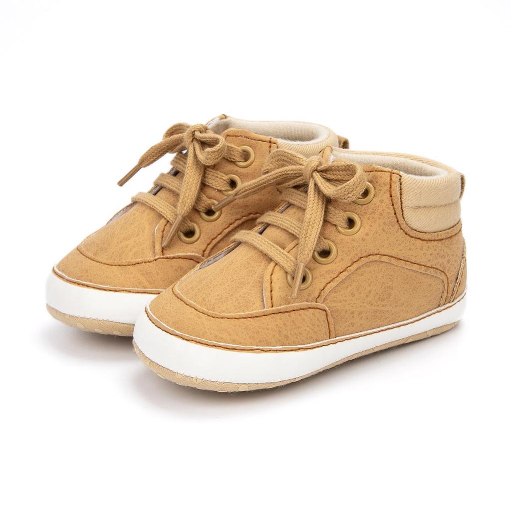 High-Top Soft Sole Baby Walking Shoes for 0-1 Year Olds - Casual Sports Style
