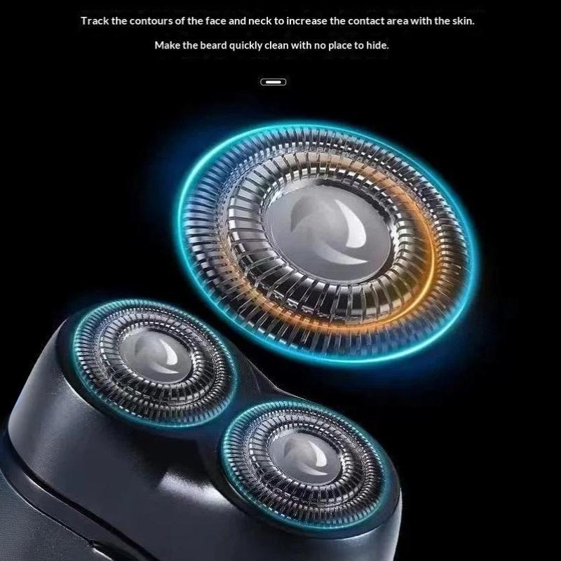 1 Set Usb Rechargeable Portable Electric Shaver Men Shaving Tool For Men Waterproof Mini Travel Rotary Razor
