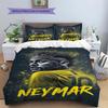Neymar Pattern Bedding,Quilt Set Quilt Cover Pillowcase Home Birthday Gift(1 * duvet cover + 2 * pillowcase, without core)