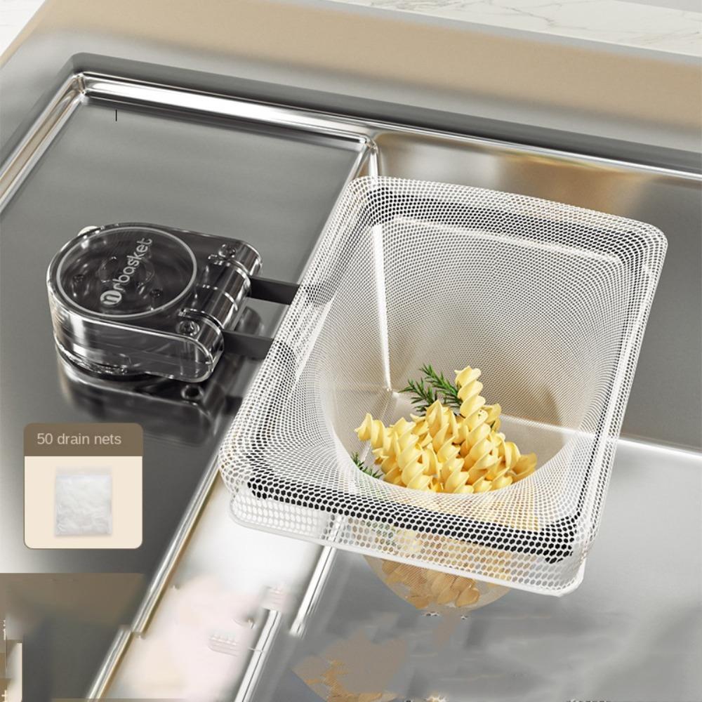 Disposable Drain Net Kitchen Filter Rack Suction Cup Drain Net Rack Sink Leftovers Filter Rack Kitchen Accessories