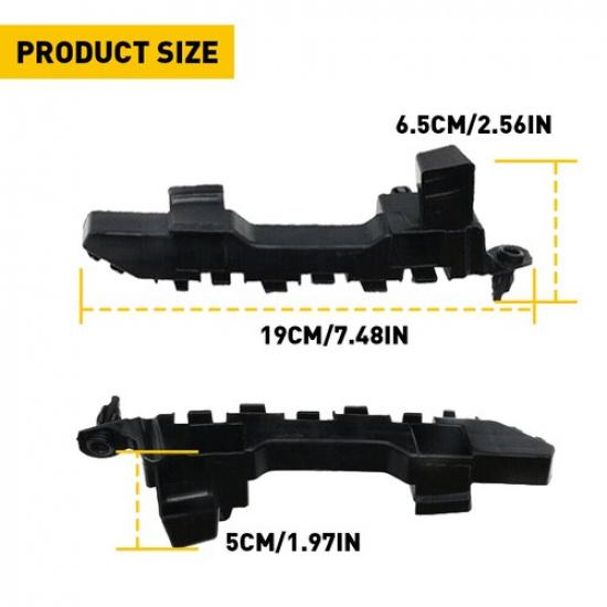 2018- Honda Accord Sedan Front Bumper Support Bracket Set Left Right Set | Black | Aftermarket Branded | WK18ACC024