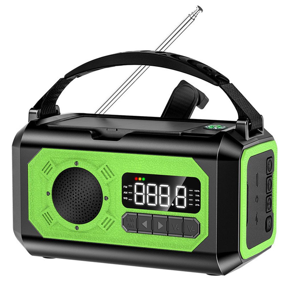 12000mAh Portable Emergency Radio AM/FM/NOAA Weather Radio Solar Hand Crank Radio Flashlight SOS Alarm Power Bank Reading Lamp