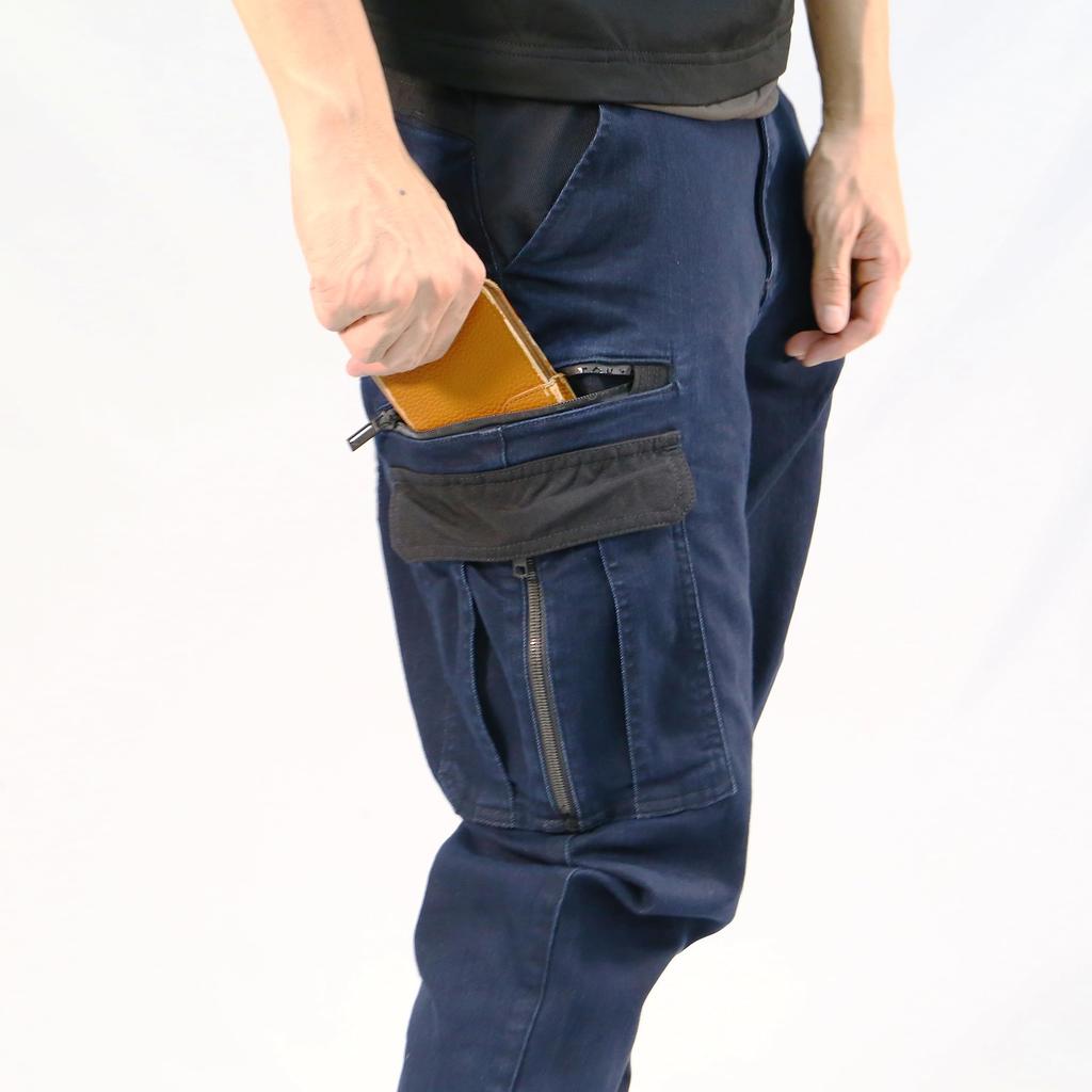 BLACK KITE Slim Fit Cargo Size LL [CO-COS] RKN-6983 [ROCKEN TOKYO] Pants, Indigo,