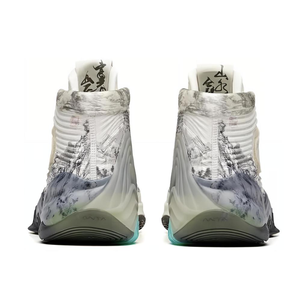 Anta KT6 Basketball Shoes Men's High Top White/Black 112041101-14