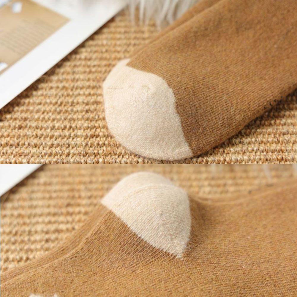 1 Pair Fashion Winter Men Camel Hair Socks Thickened Warm Terry Northern