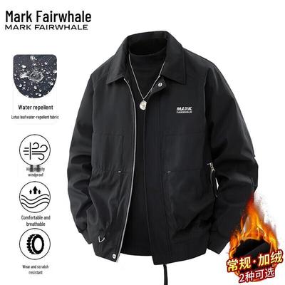 Mark Huafei Men's Casual Lapel Windproof Jacket