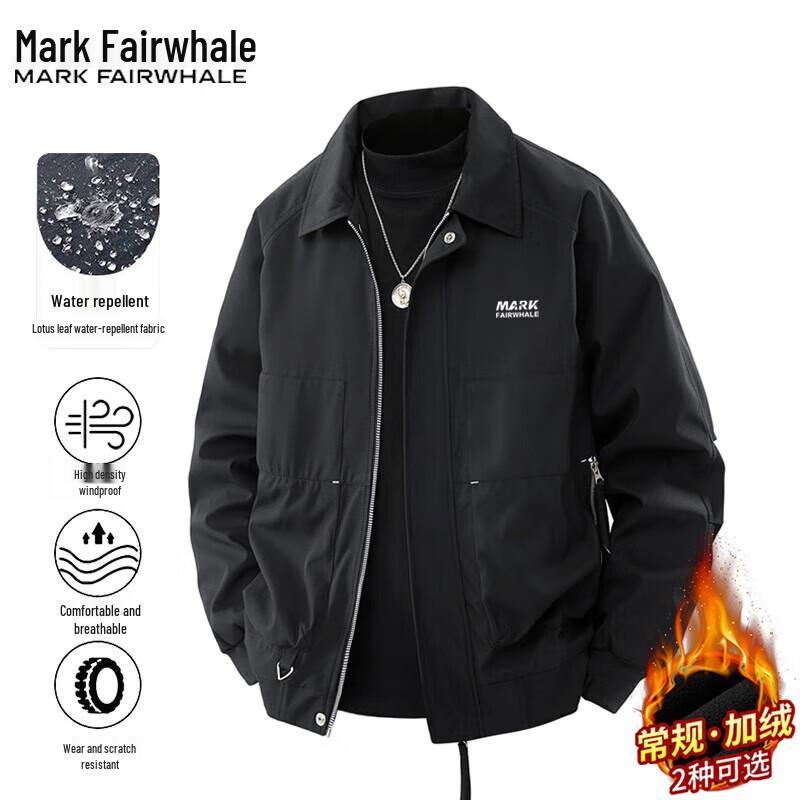Mark Huafei Men's Casual Lapel Windproof Jacket