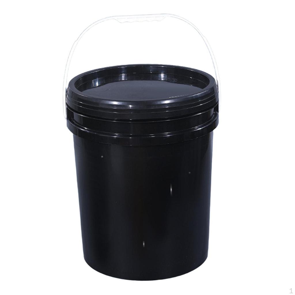 Bucket All Purpose Pail Heavy Duty Sturdy with Handle and Lid Food Storage Container for Gardening