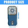Small Battery Operated Fan,5 in 1 as Power Bank,Phone Holder,Handheld Fan,Desk Fan, USB Rechargeable Hand Fans