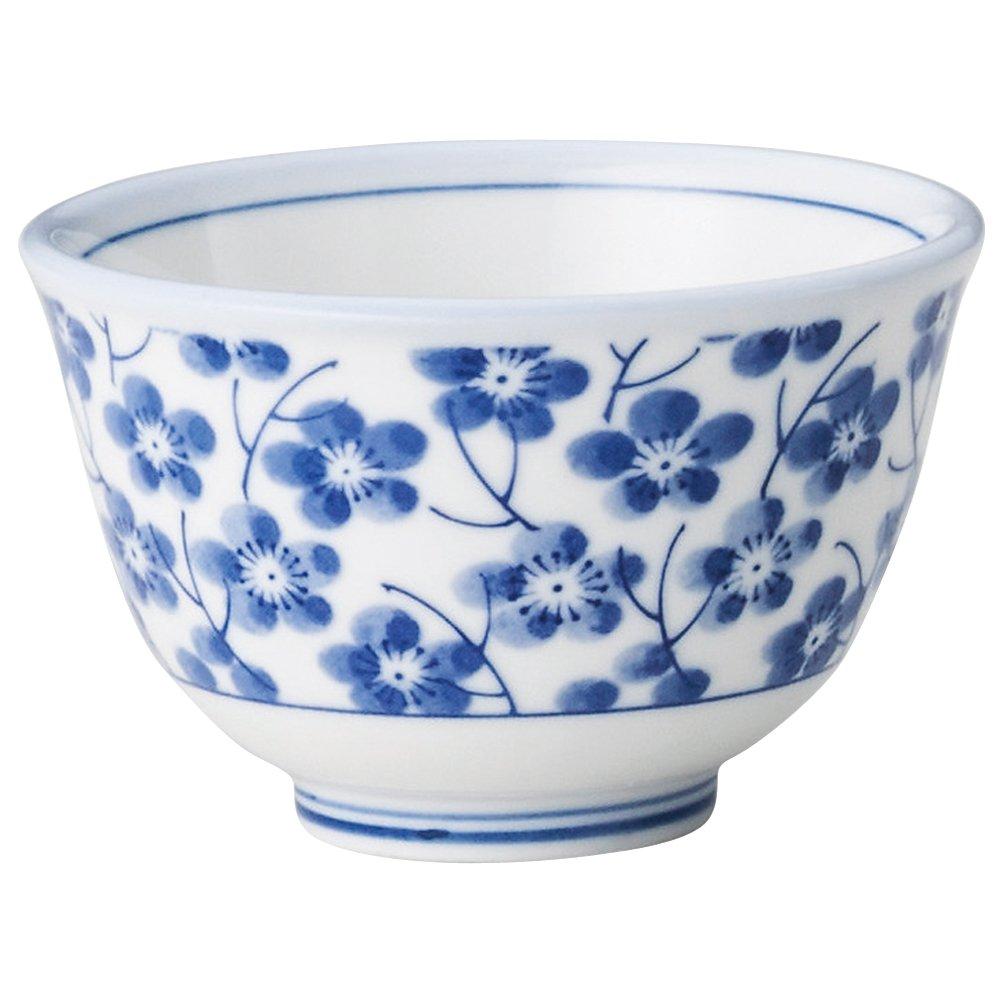Yamashita Crafts x Plum Blossom Thick 15027170 Teacup, Porcelain, 9 5.5cm (180cc), Pattern, Rim,