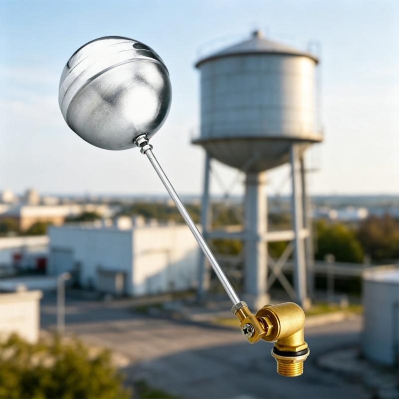 Brass Float Valves Water Tower Water Tank Level Flows Automatic Control Valves for Water Tank Pump Easy To Install