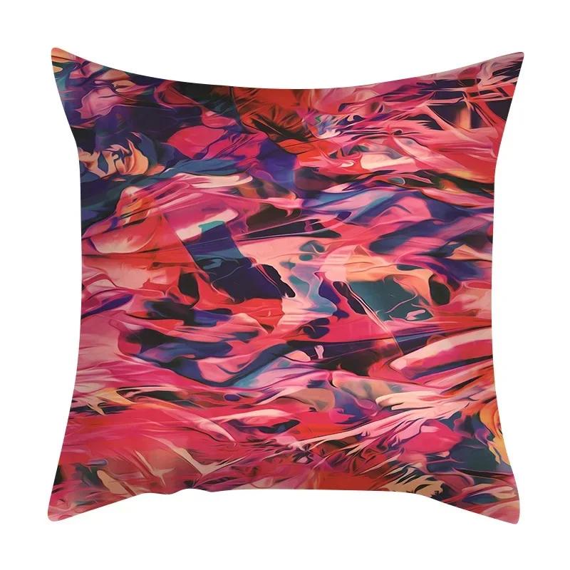 Sofa Car Seat Decor Home  Chair Cushion Cover Abstract Irregular Ink Marble Pattern Pillow