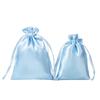 Luxury Satin Drawstring Pouch with Printed Logo - Imitation Silk Design