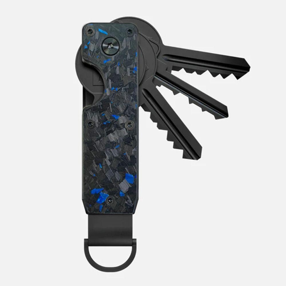 Smart Metal Key Organizer Holds 2-6 Keys with Screwdriver Keychain Minimalist Keys Fob for Keys Less Than 6.2cm