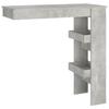 VidaXL Wall-mounted Bar Table Concrete Grey 102x45x103.5cm Engineered Wood 811785