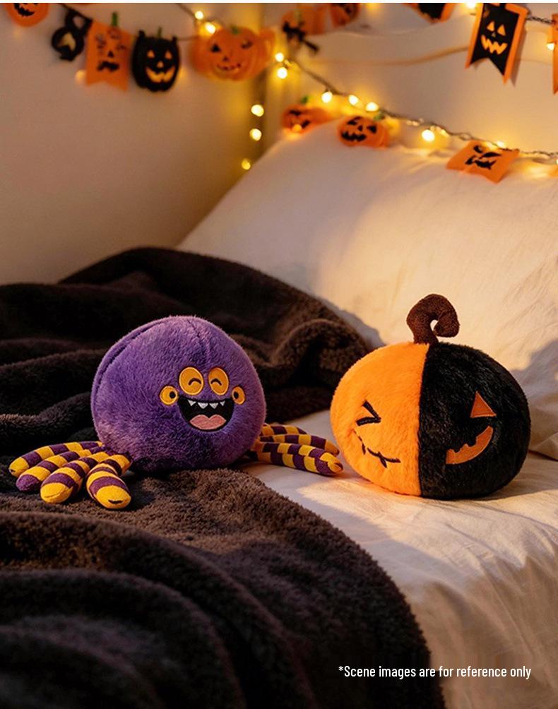 Halloween Plush Dolls: Devil, Ghost, Pumpkin, Spider Figurines - Party Decorations & Gifts