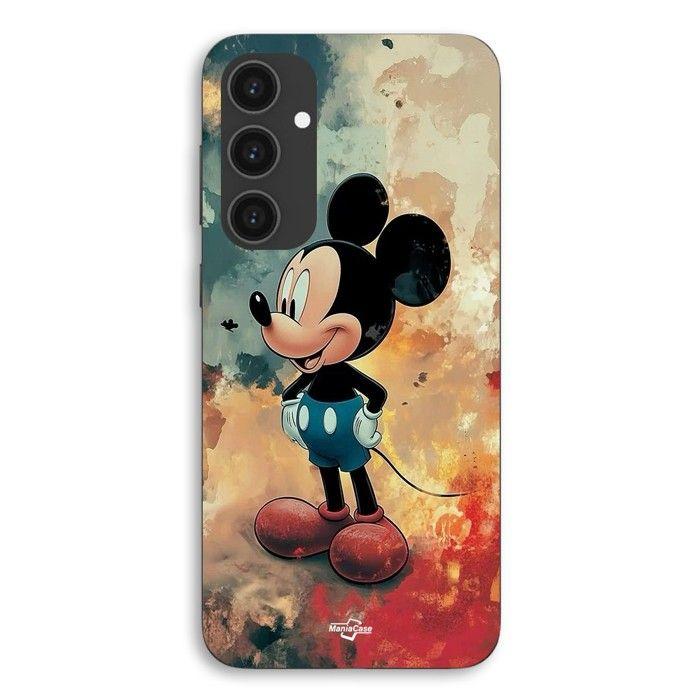 Case For Samsung Galaxy S25 FE Mickey abstract texture background Maniacase nero