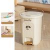 Trash Can With Lid Kitchen Standing Trash Can Large-Capacity Bin Dustbin Bathroom Bucket Toilet Wastebasket Household Items