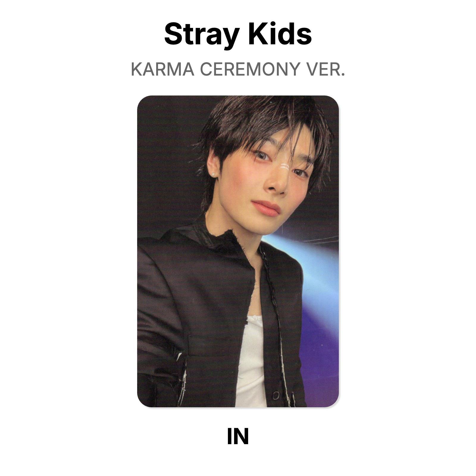 Stray Kids KARMA CEREMONY VER. Официальная фотокарта I.N