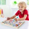 Toys Toys Montessori Magnetic Color Sorting Maze Number Maze Wooden Puzzle Activity Board Fine Motor for Toddlers Boys Girls